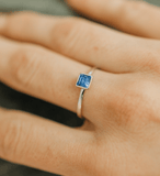Austrian Square Crystal  Ring