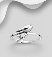Bird, Branch and Leaf Ring