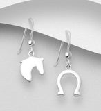 Horse & Horseshoe Earrings