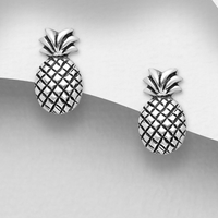 Sterling Silver Pineapple Earrings