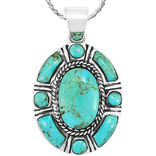 Oval Turquoise Pendant