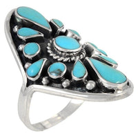 Turquoise Cluster Statement Ring