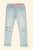 DISTRESSED ICE JEANS