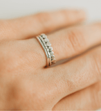 Triple Stacked Sterling Silver Rings