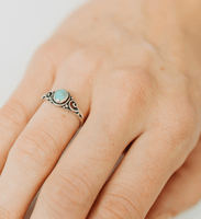 Swirl Turquoise Ring